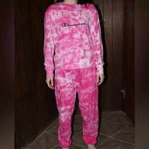 Pink Champion tie-dye set